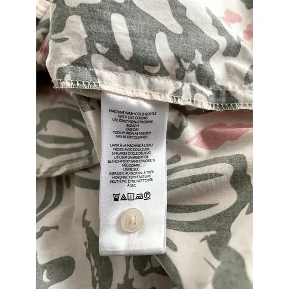 Maeve Anthropologie Sz XS Bettina Shirtdress Cotton Abstract Mini Babydoll Boho - Picture 16 of 16